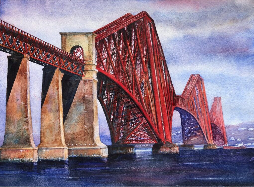 The Forth Rail Bridge Scotland SOLD Gordon White Art